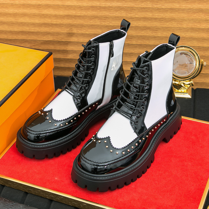 Parade Fashion Street - Fashion Rivet Men Ankle Boots Autumn