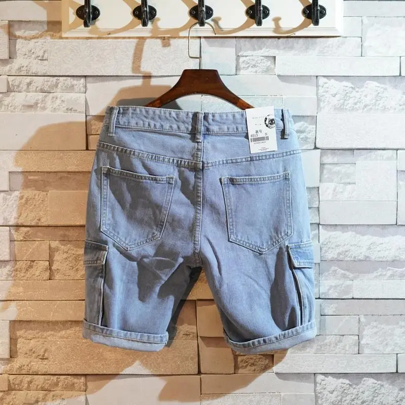 Street Fashion Baggy - Loose Straight Short Jeans Pants for