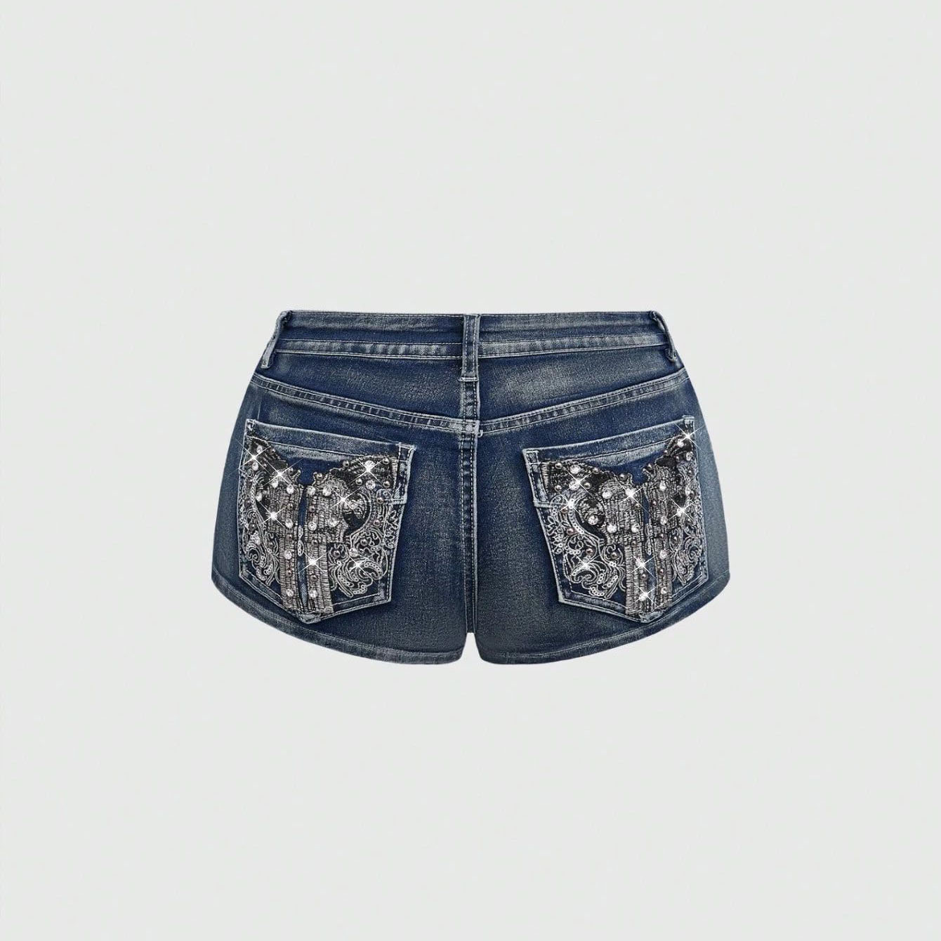 Summer Rhinestone Embroidered  - đánh giá và giá Street Fashion Hot