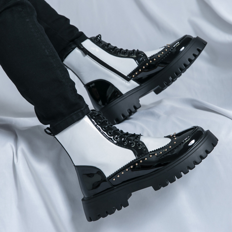 Fashion Rivet Men Ankle Boots  - đánh giá và giá Parade Fashion Street