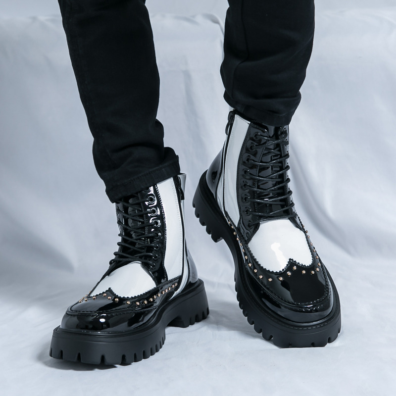 Fashion Rivet Men Ankle Boots  - đánh giá và giá Parade Fashion Street