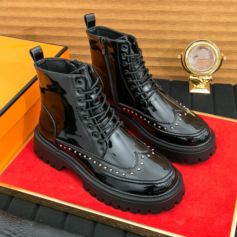 Fashion Rivet Men Ankle Boots  - đánh giá và giá Parade Fashion Street
