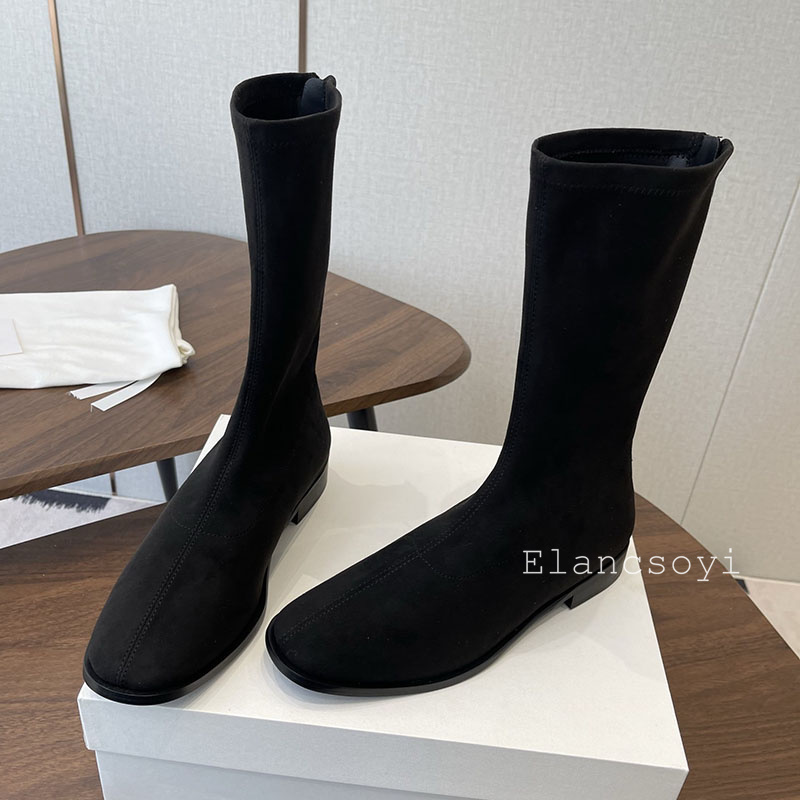 Stretch Boots Women Round Toe  - đánh giá và giá Street Fashion Rome 2025