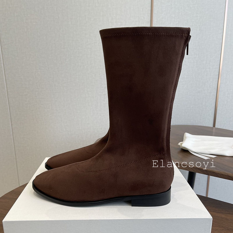 Stretch Boots Women Round Toe  - đánh giá và giá Street Fashion Rome 2025