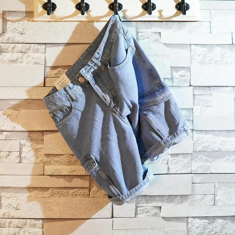 Loose Straight Short Jeans Pan - đánh giá và giá Street Fashion Baggy