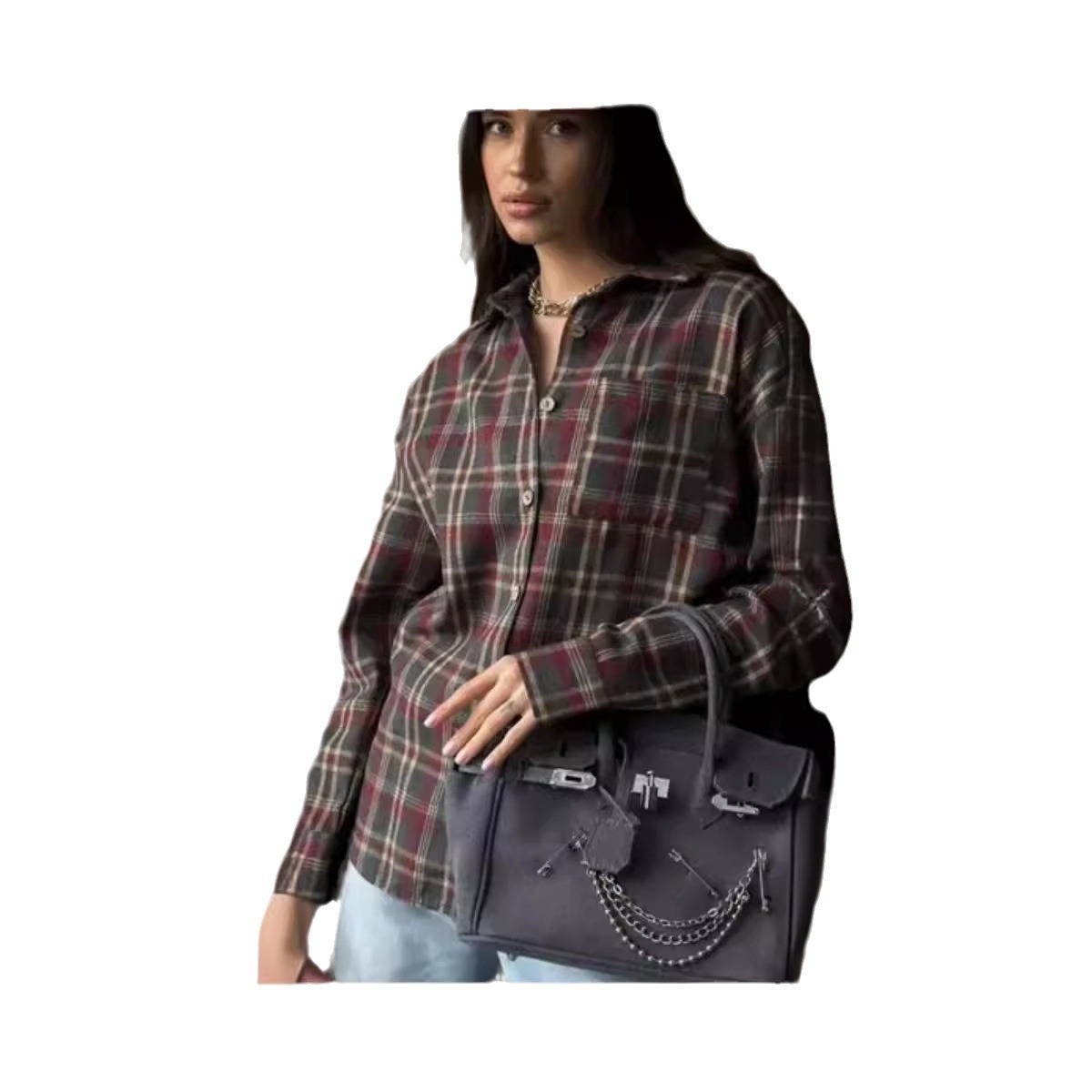 2025 Fashion Baggy Plaid Women - đánh giá và giá Street Fashion Baggy