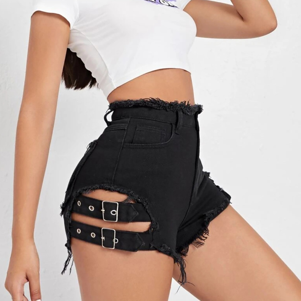 Women High Waist Denim Shorts  - đánh giá và giá Street Fashion Hot