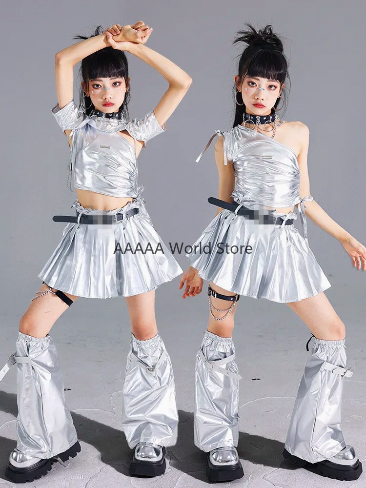 Cosplay Silver Crop Top Pleate - đánh giá và giá Street Fashion Europe