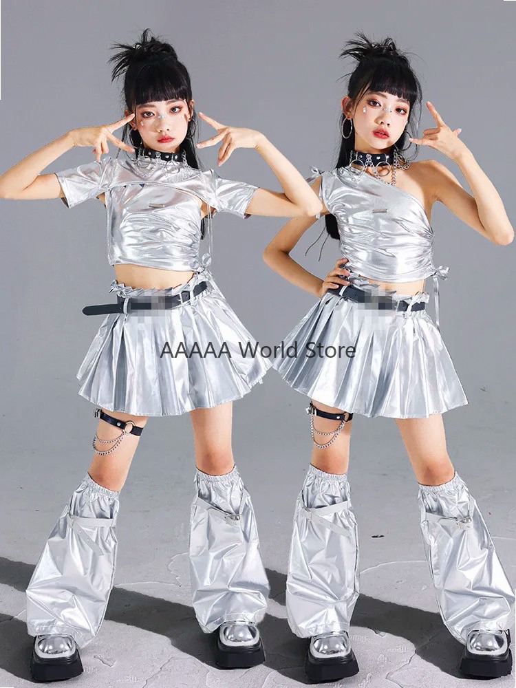 Cosplay Silver Crop Top Pleate - đánh giá và giá Street Fashion Europe