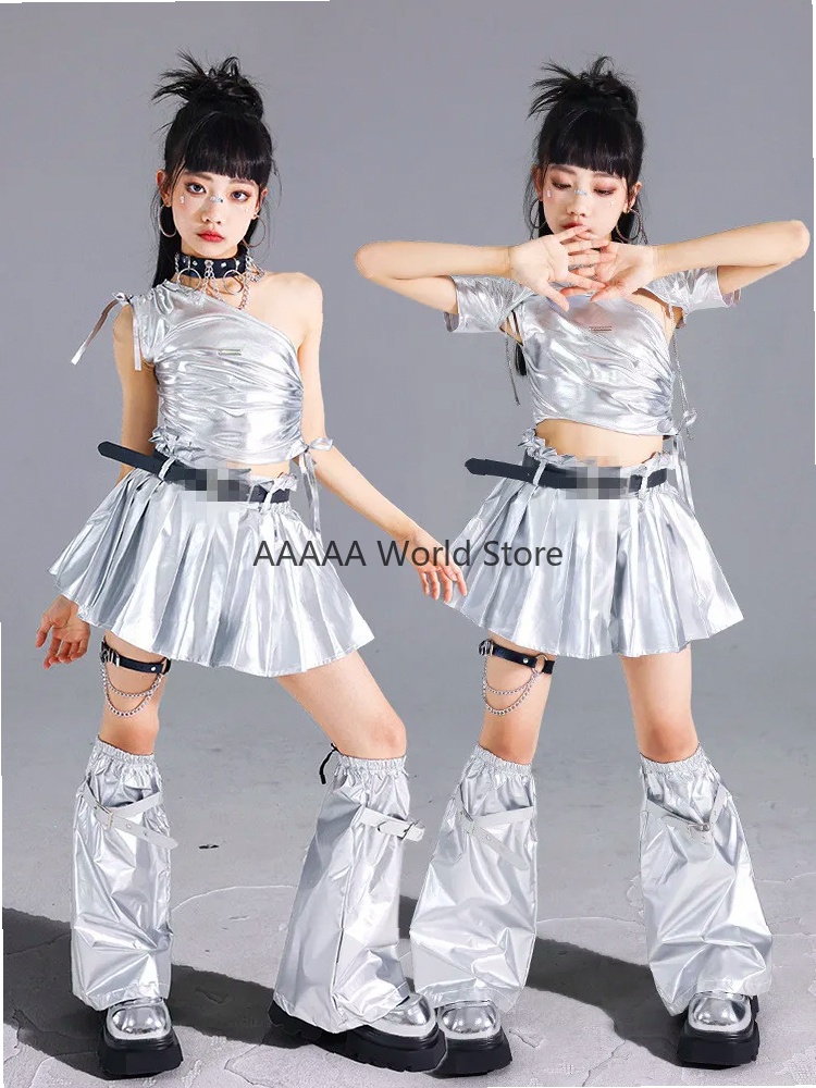 Cosplay Silver Crop Top Pleate - đánh giá và giá Street Fashion Europe