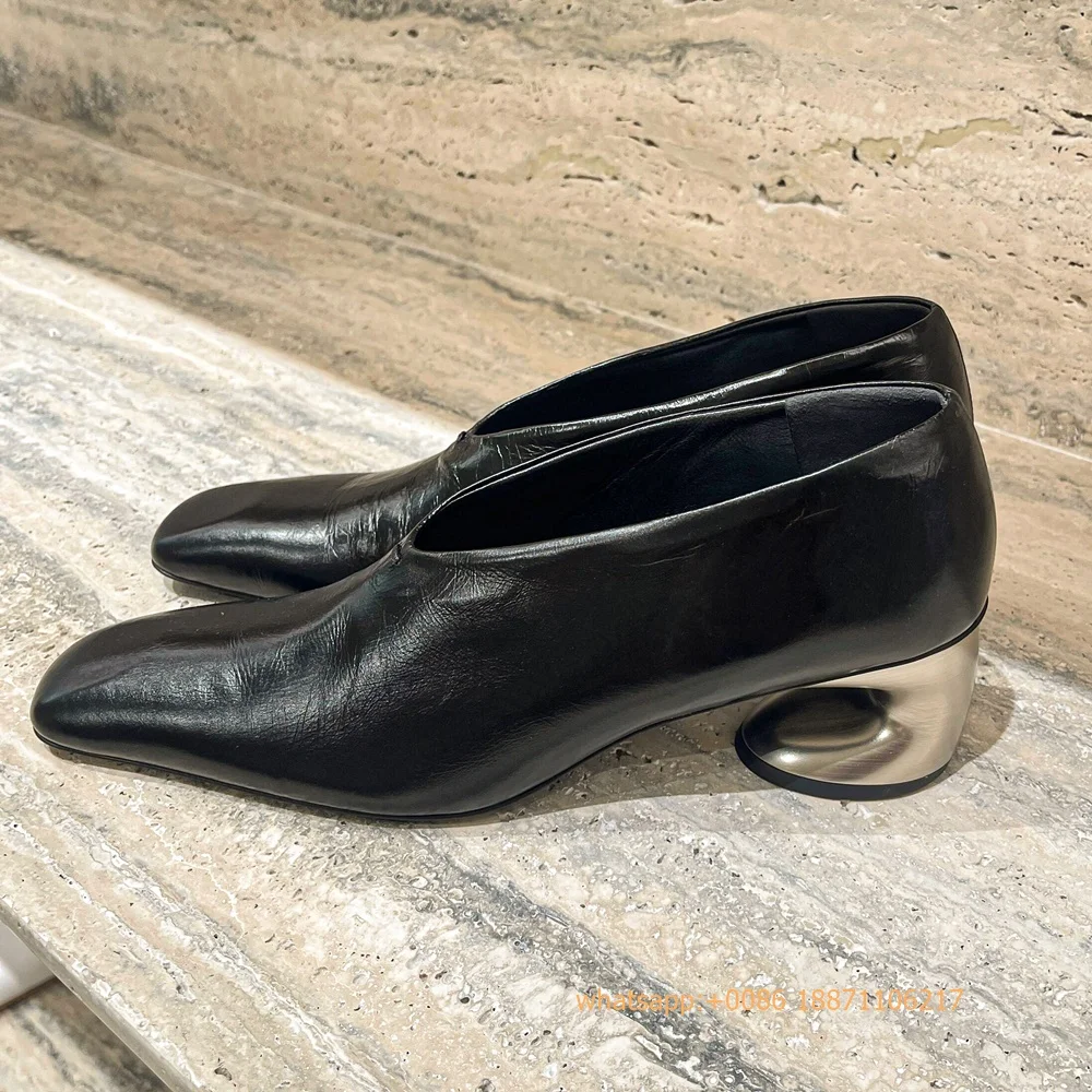 Genuine Leather Weird Heel Wom - đánh giá và giá Street Fashion Rome 2025