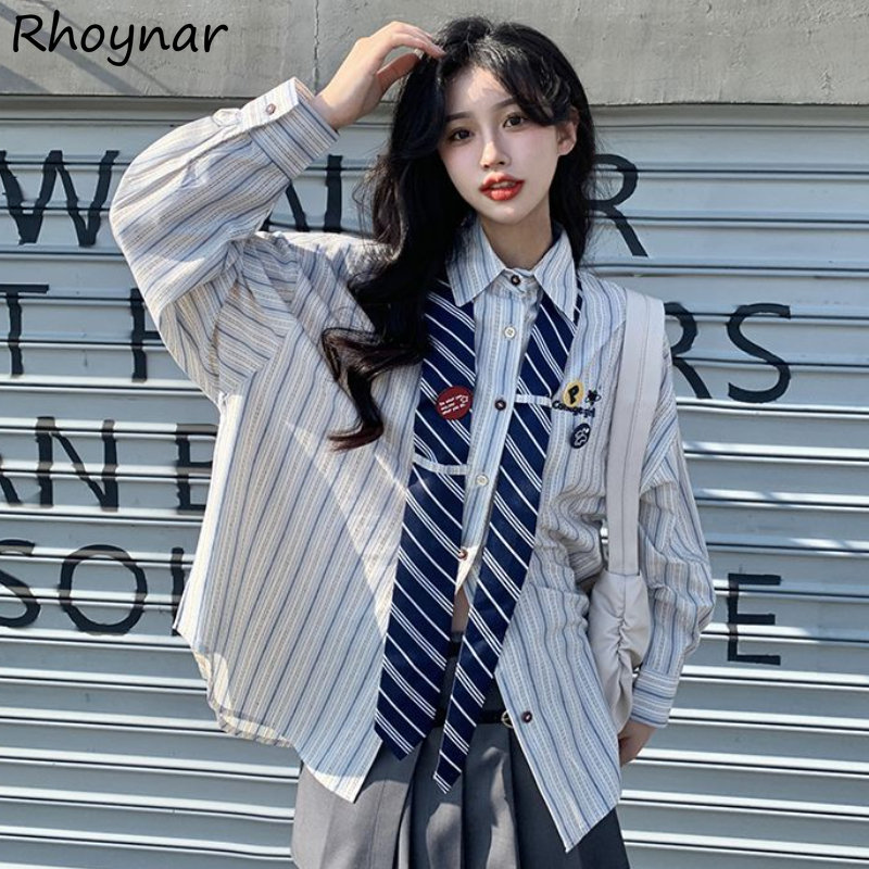 Áo Sọc Baggy Nữ Preppy Ngọt Th - đánh giá và giá Street Fashion Baggy