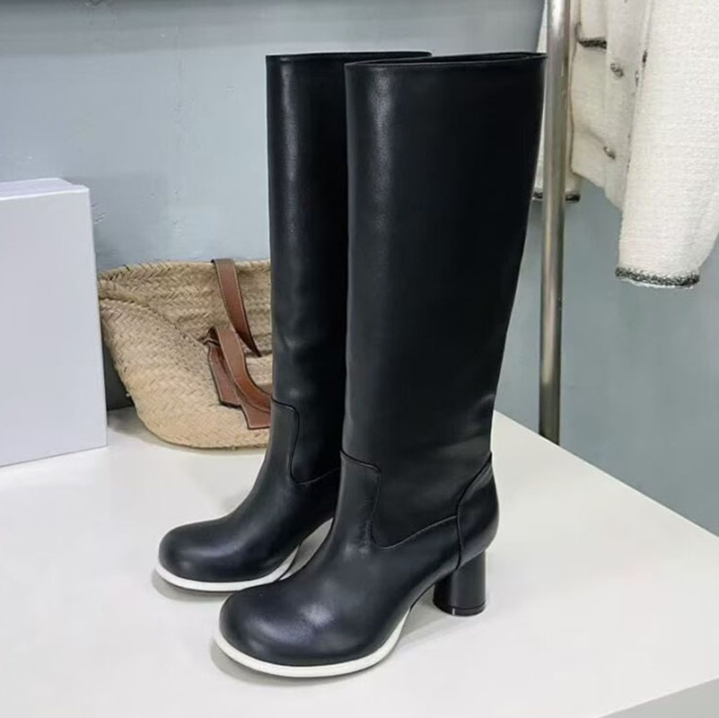 Genuine Leather Stretch Boots  - đánh giá và giá Street Fashion Rome 2025