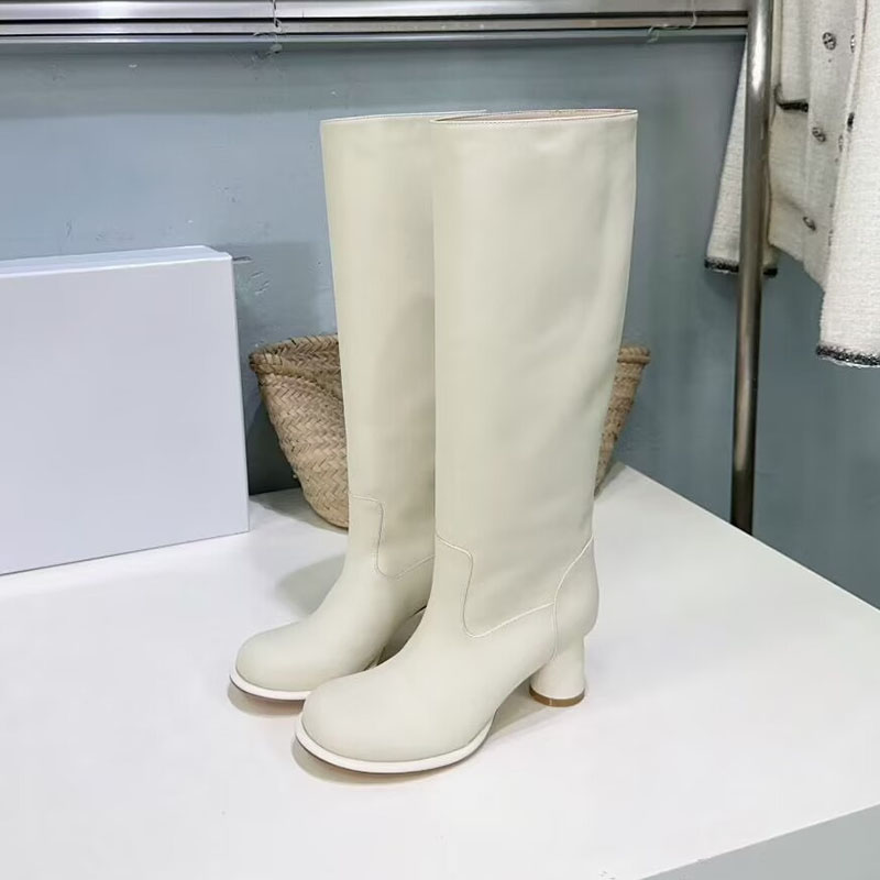 Genuine Leather Stretch Boots  - đánh giá và giá Street Fashion Rome 2025