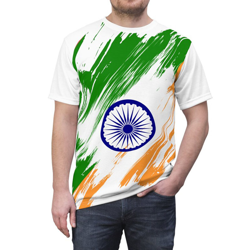 India Flag Print T-shirt Men's - đánh giá và giá Street Fashion India